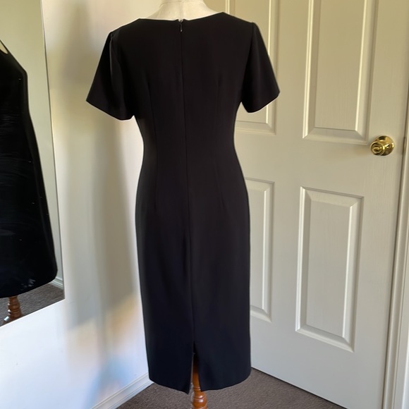 🖤BROWN SUGAR vintage black fitted dress - Picture 3 of 12